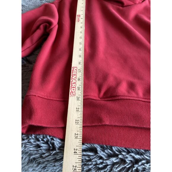 Athleta Women's Clover Berry Cozy Karma Hooded Sweatshirt Maroon Size Medium - Picture 9 of 11